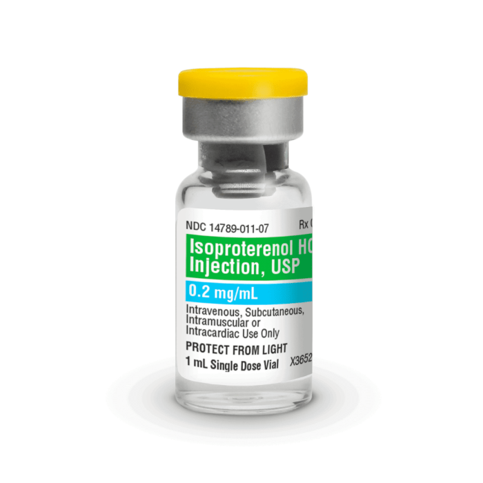 Isoproterenol hydrochloride usp injection ndc 1605