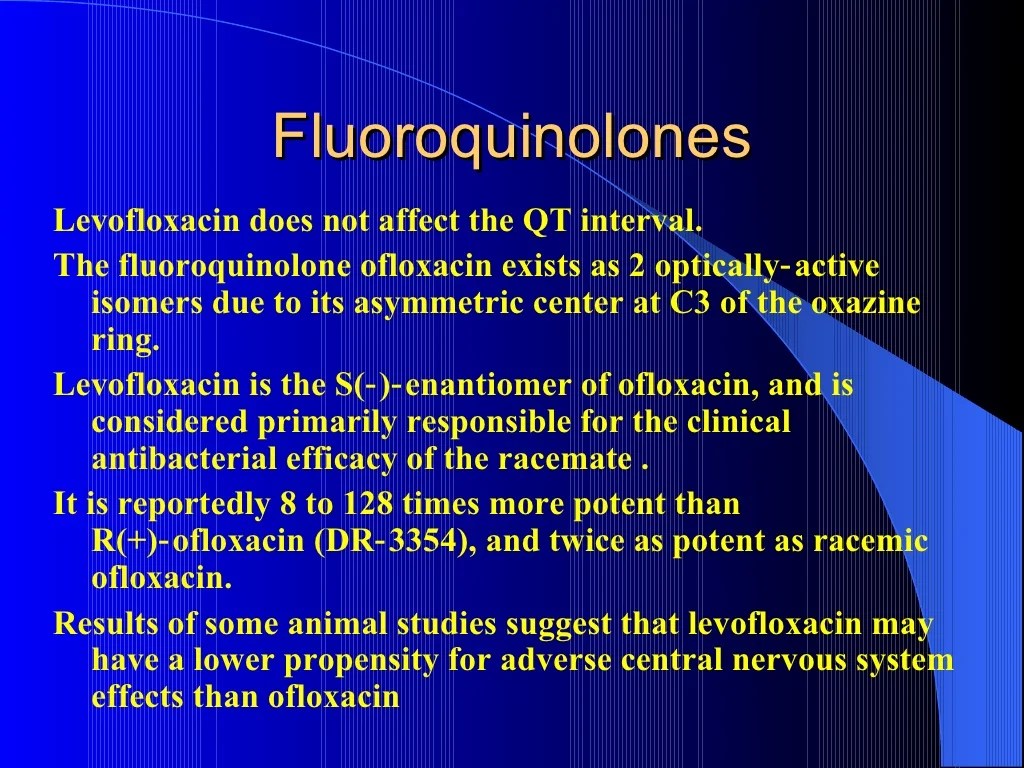 Fluoroquinolones