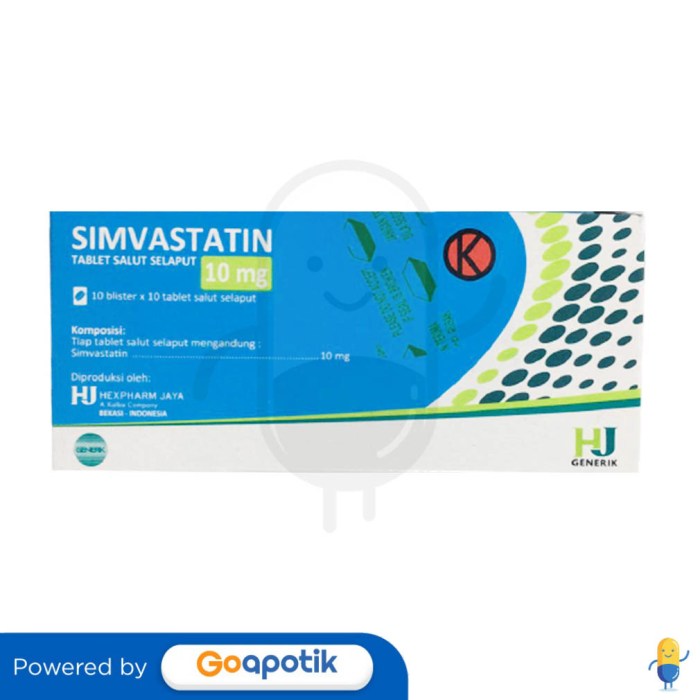 Simvastatin 10mg tablets products